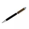 Calligrata Ручка подарочная, шариковая, в кожзам футляре, поворотная, VIP корпус, чёрная с серебристыми вставками
