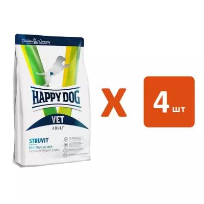 HAPPY DOG VET STRUVIT для взрослых собак при струвитных уролитах (4 кг х 4 шт)