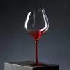 Бокал для вина Magistro «Иллюзия», 540 мл, 10×24 см, цвет ножки красный