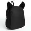 Рюкзак текстильный с ушками на заколках, 27*10*23 см, черный цвет NAZAMOK KIDS