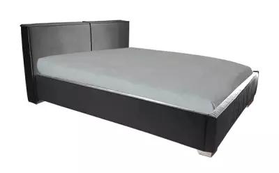 Кровать Бруклин (Размер: 160x200(190) (+ 1800 ₽ ), Основание: Подъемный механизм (+ 3500,00 ₽ ), Цвет: Велюр темно-серый, Высота ножек: 5 см стандарт)