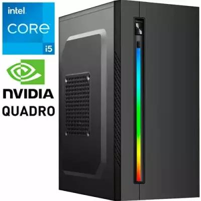 Компьютер PRO-1654394 Intel Core i5-12400F 2500МГц, Intel H610, 16Гб DDR4 3200МГц, NVIDIA Quadro T1000 4Гб, SSD 480Гб, 600Вт, Mini-Tower