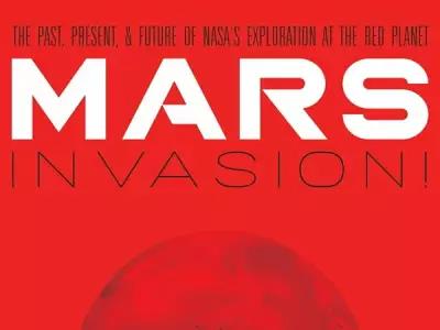 Плакат, постер на бумаге Space: Mars Invasion/Космос/искусство/арт/абстракция/творчество. Размер 42 х 60 см