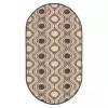 Люберецкие ковры Ковёр «Эко-люкс», овальный, 50х80 см, 100% полипропилен, джут
