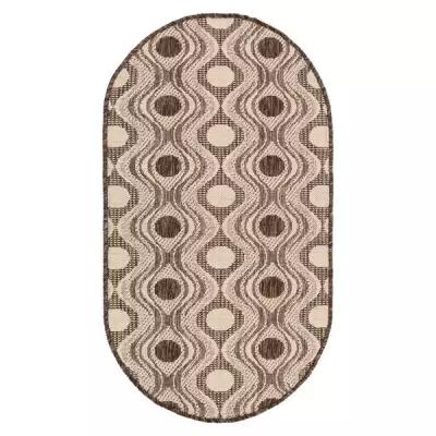 Люберецкие ковры Ковёр «Эко-люкс», овальный, 50х80 см, 100% полипропилен, джут