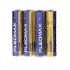 Батарейка алкалиновая Pleomax, AAA, LR03-4S, 1.5В, спайка, 4 шт
