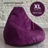 Кресло-мешок мягкое, ткань велюр, цвет фиолетовый, размер XL