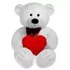 Princess Love Мягкая игрушка «Мишка Труди с сердцем» 80 см белый