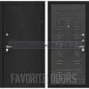 Дверь Лабиринт CLASSIC шагрень черная 04 - Венге металлическая (Сторона открывания: Левая, Размер короба - 960*2050 мм)