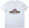 Женская футболка «Носорог, огонь, надписи, спорт, swag» (M, белый)