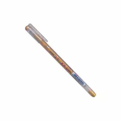 Ручка гелевая Crown "Glitter Metal Jell" золото с блестками, 1,0мм MTJ-500GLS(D)