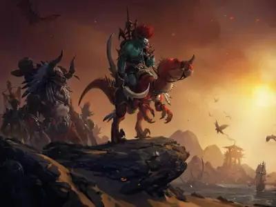 Плакат, постер на бумаге World of Warcraft/игровые/игра/компьютерные герои персонажи. Размер 60 х 84 см