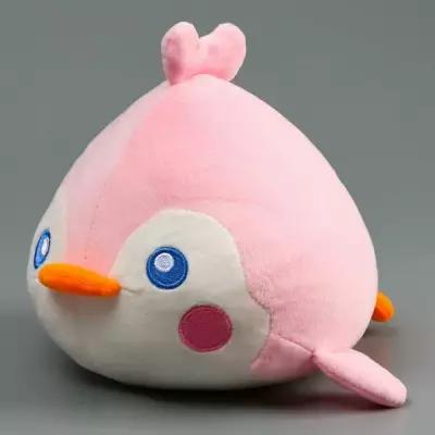 Мягкая игрушка "Пингвин", 19 см, цвет розово-белый