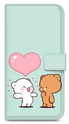 Чехол-книжка на Xiaomi Redmi 9T / Сяоми Редми 9Т с рисунком Большая медвежья любовь
