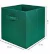 Коробка Spaceo складной с ручками, 31х31х31 см, цвет зеленый