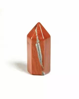 Красная яшма - 35 мм, натуральный камень, 1 шт - обелиск, кристалл, для декора, поделок, бижутерии