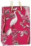 Подарочный пакет райские птицы, бумага, тёмно-розовый, 16 см, Koopman International