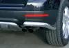 Защита заднего бампера уголки диам.60мм, нержавейка, для авто VW Touareg 2003-2007 (Фольксваген Таурег)