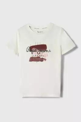 Pepe Jeans London, Футболка для мальчика, цвет: белый, размер: 14 (164см)