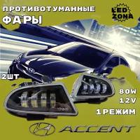 Противотуманные фары Hyundai Accent Led Светодиодные ПТФ