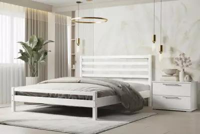Деревянная кровать (120х200) с металлокаркасом