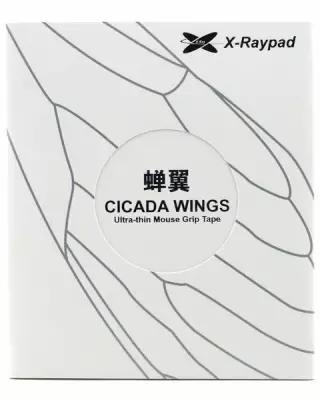 X-raypad Противоскользящие наклейки на мышь X-raypad Cicada Wings 2.0 для Razer DeathAdder V3, чёрно-фиолетовые