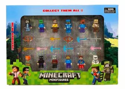 Набор фигурок "Майнкрафт", 12 фигурок и 12 элементов оружия. / Minecraft набор / 12 героев компьютерной игры майнкрафт