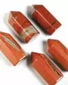 Красная яшма - 35 мм, натуральный камень, 1 шт - обелиск, кристалл, для декора, поделок, бижутерии