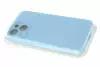Чехол-накладка для iPhone 13 Mini VEGLAS SILICONE CASE NL Защита камеры сиренево-голубой (5)