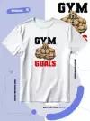 Футболка SMAIL-P gym goals с накаченным питбулем, размер 4XS, белый
