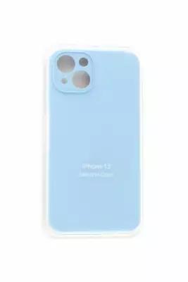 Чехол-накладка для iPhone 13 VEGLAS SILICONE CASE NL Защита камеры сиренево-голубой (5)