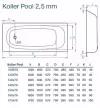 Стальная ванна Koller Pool 140x70E B40E1200E без антискользящего покрытия