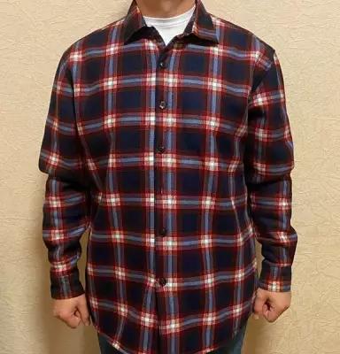 Рубашка PAOLO, размер XXXL 44-45, бордовый
