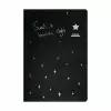 Скетчбук А5, 30 черных листов, плотность 70 гр, Звездная ночь микс