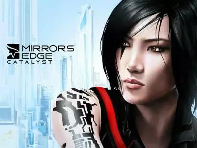 Плакат, постер на холсте Mirrors Edge-Catalyst/игровые/игра/компьютерные герои персонажи. Размер 42 х 60 см