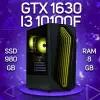 Игровой ПК Intel Core i3-10100f, NVIDIA GeForce GTX 1630 (4 Гб), DDR4 8gb, SSD 980gb