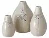 Керамические вазы грезер, 8-14 см, набор - 3 шт, Boltze 2014551-boltze