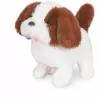Мягкая игрушка Собака Каспер бело-темно-коричневая механическая 17 см 106-2 ТМ Коробейники
