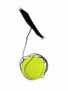Мячик антистресс ЙоЙо Теннисный мяч цвет желтый