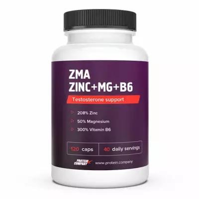 ZMA+ Zn+Mg+B6. Бустер тестостерона, ЗМА, цинк /магний /В6, 40 порций, 120 капсул. по 776 мг