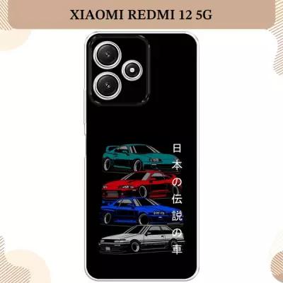 Силиконовый чехол "JDM Legend cars" на Xiaomi Redmi 12 5G/Redmi 12R/Poco M6 Pro 5G / Редми 12 5G