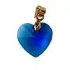 Подвеска Heart, кристаллы Preciosa, синий