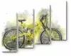 Модульная картина Абстрактный велосипед140x121