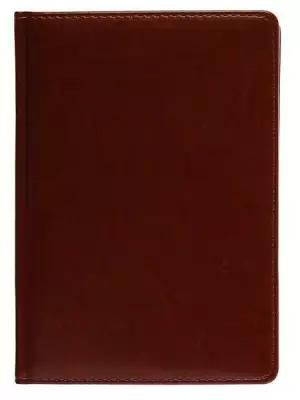 Ежедневник недатированный А5+, 136 листов Sidney Nebraska, обложка искусственная кожа, золотой срез, ляссе, коричневый