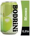 Напиток BoDRINi негазированный со вкусом яблоко, 310 мл 12шт