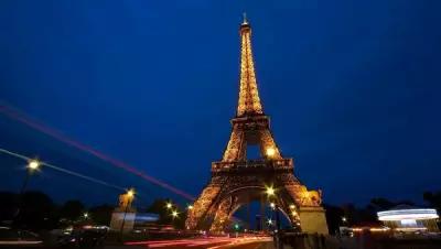 Постер на экокоже 60x60 LinxOne "Eiffel Tower France La tour" интерьер для дома / декор на стену / дизайн