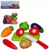 Игровая кухня Abtoys Помогаю Маме. продуктов для резки на липучках Овощи, 14 предметов
