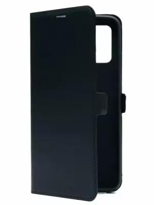 Чехол книжка на Samsung Galaxy A02s (Галакси А02с) эко-кожа черный с функцией подставки отделением для пластиковых карт Book case Miuko