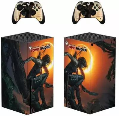 Набор наклеек Tomb Raider на игровую консоль Xbox Series X защитная плёнка