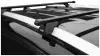 Багажник LUX Классик на крышу для Mazda Tribute I / Мазда Трибут 1 2001-2007 на стандартные рейлинги - 120см дуги квадрат, сталь, без замка